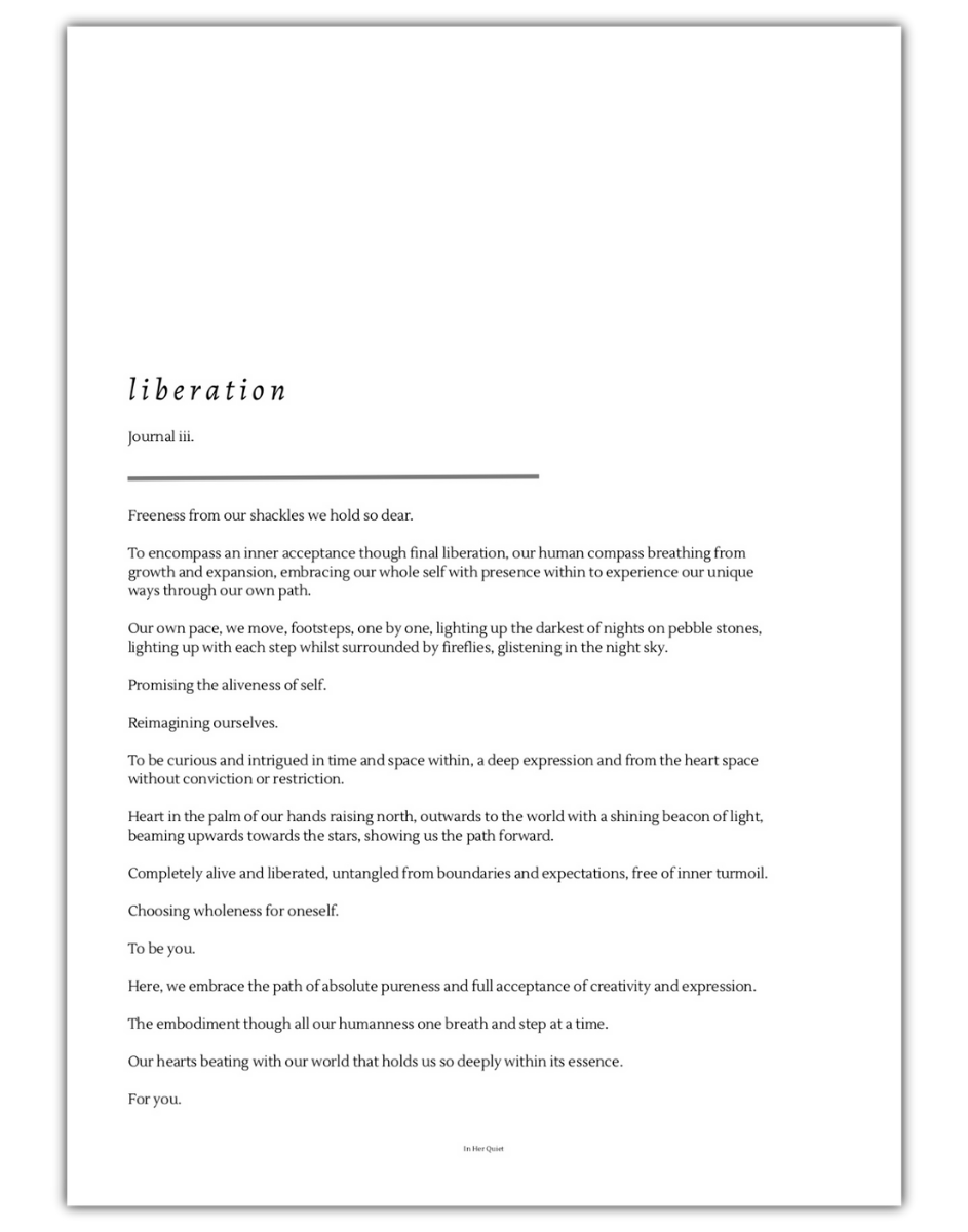 Liberation – Digital Journal Three